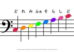 色音符カード A5判 ト音記号 横山真一郎 の 楽譜書庫